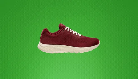 Sneaker GIF rotating against green